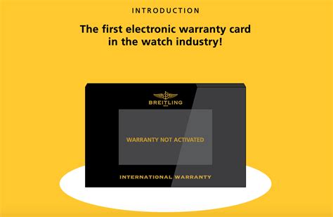 electronic warranty card breitling|breitling warranty registration.